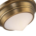 Alora Lighting Willard 10-in Polished Nickel/opal Matte Glass 1 Light Flush Mount