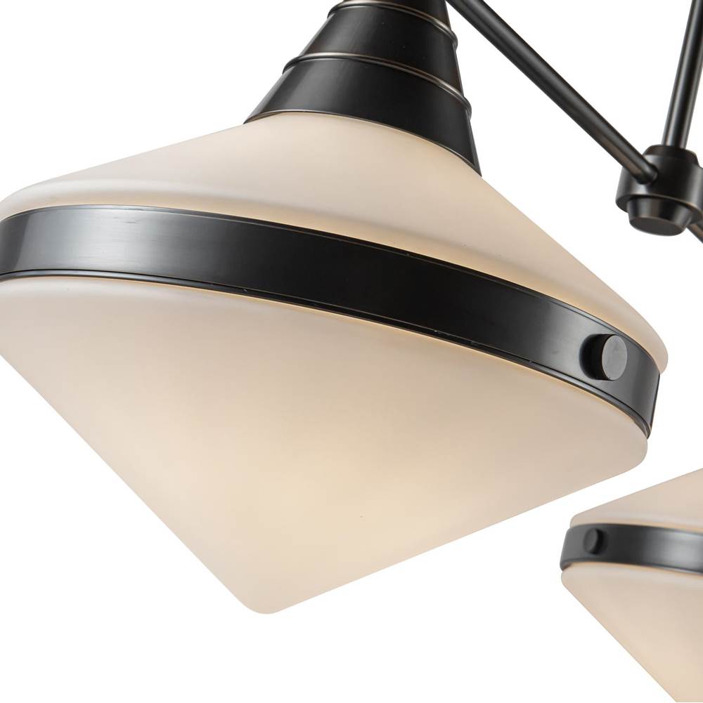 Alora Lighting Willard 41-in Polished Nickel/opal Matte Glass 2 Lights Linear Pendant