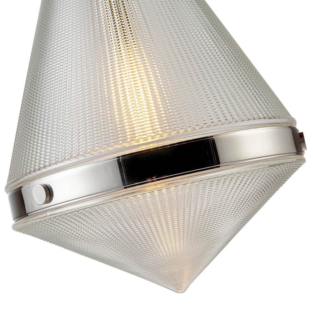 Alora Lighting Willard 22-in Polished Nickel/opal Matte Glass 1 Light Pendant