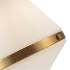 Alora Lighting Willard 22-in Polished Nickel/opal Matte Glass 1 Light Pendant