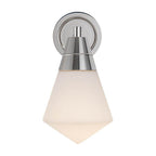 Alora Lighting WV348106PNOP Polished Nickel,Opal Matte Glass Willard 6-in Polished Nickel/opal Matte Glass 1 Light Wall/vanity Image 1
