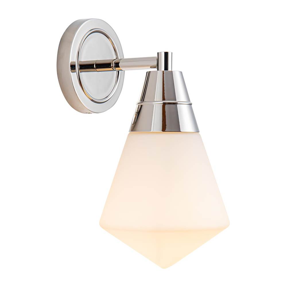 Alora Lighting Willard 6-in Polished Nickel/opal Matte Glass 1 Light Wall/vanity