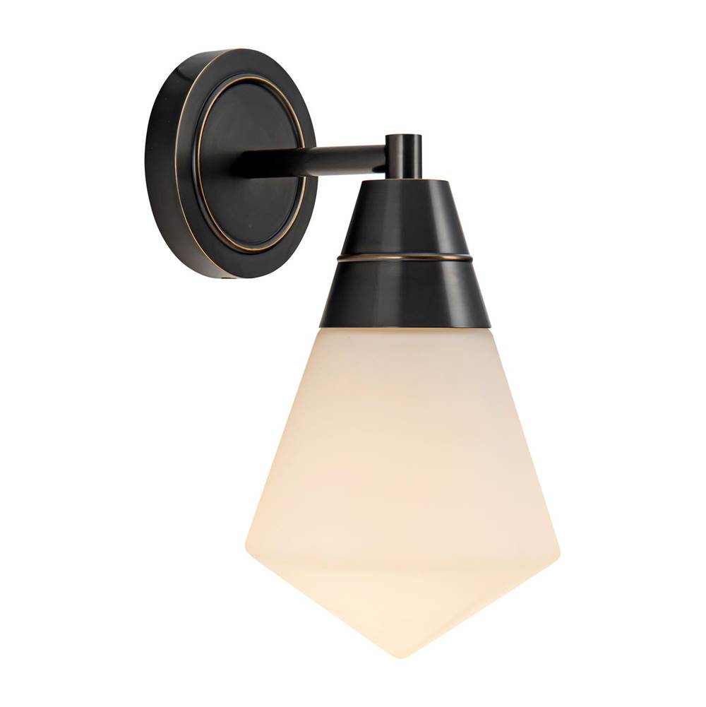 Alora Lighting Willard 6-in Polished Nickel/opal Matte Glass 1 Light Wall/vanity