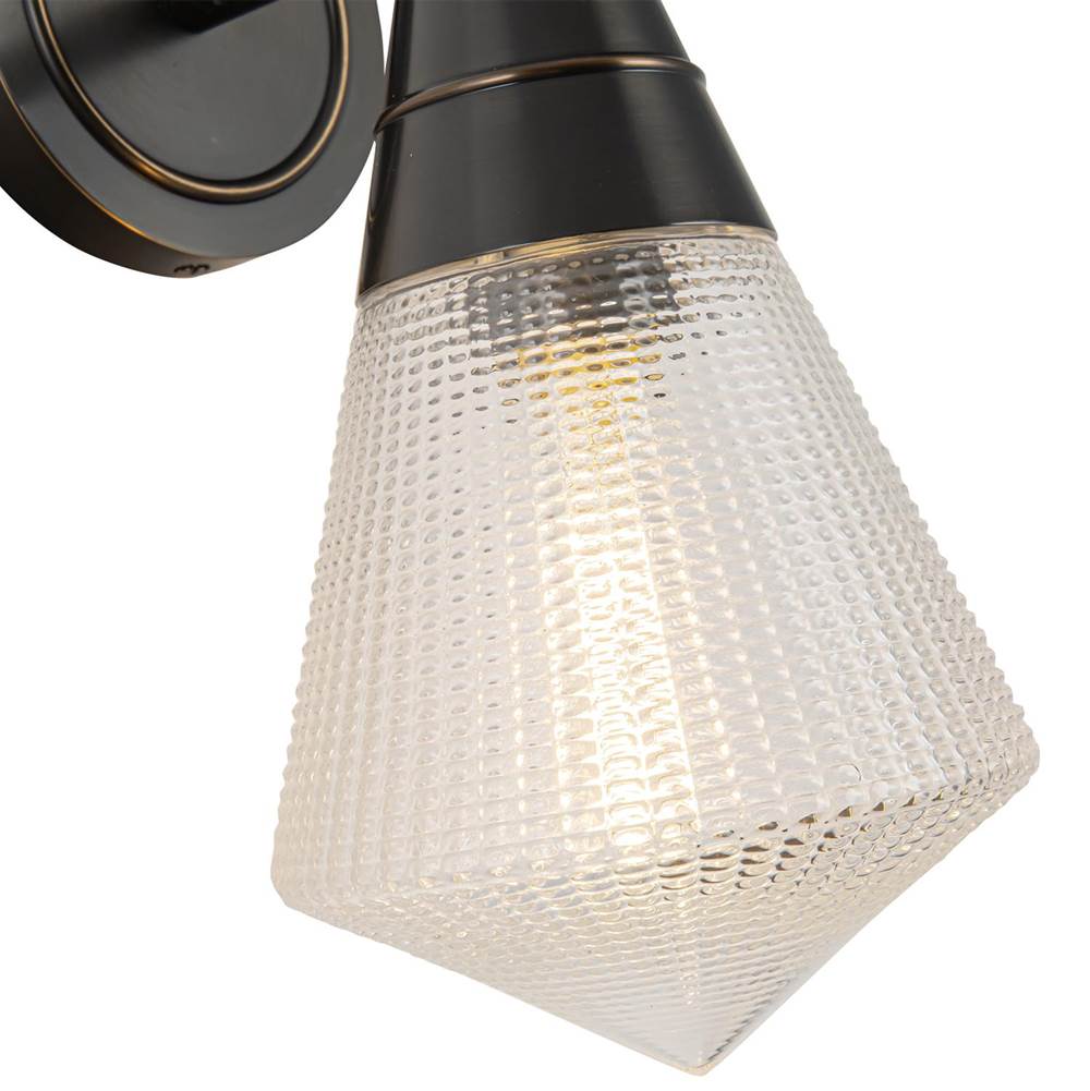 Alora Lighting WV348106UBPG Urban Bronze,Prismatic Glass Willard 6-in Urban Bronze/prismatic Glass 1 Light Wall/vanity Image 3