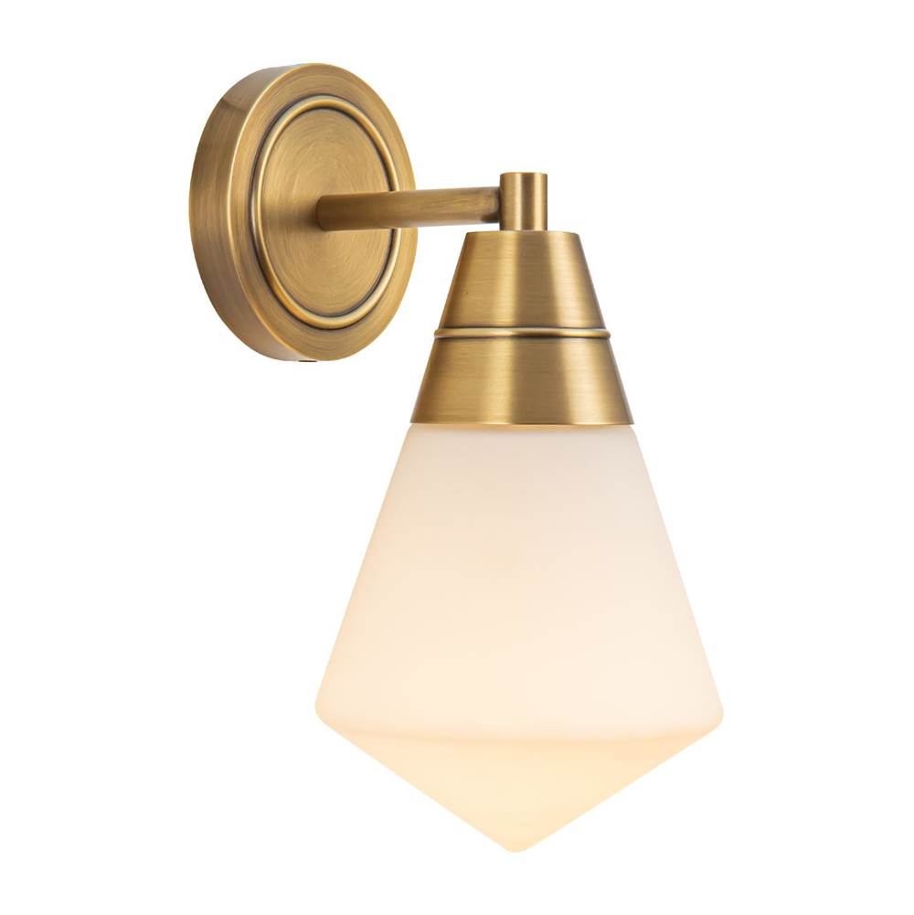 Alora Lighting Willard 6-in Polished Nickel/opal Matte Glass 1 Light Wall/vanity