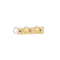 Alora Lighting Willow 22-in Brushed Gold/clear Glass 3 Lights Vanity