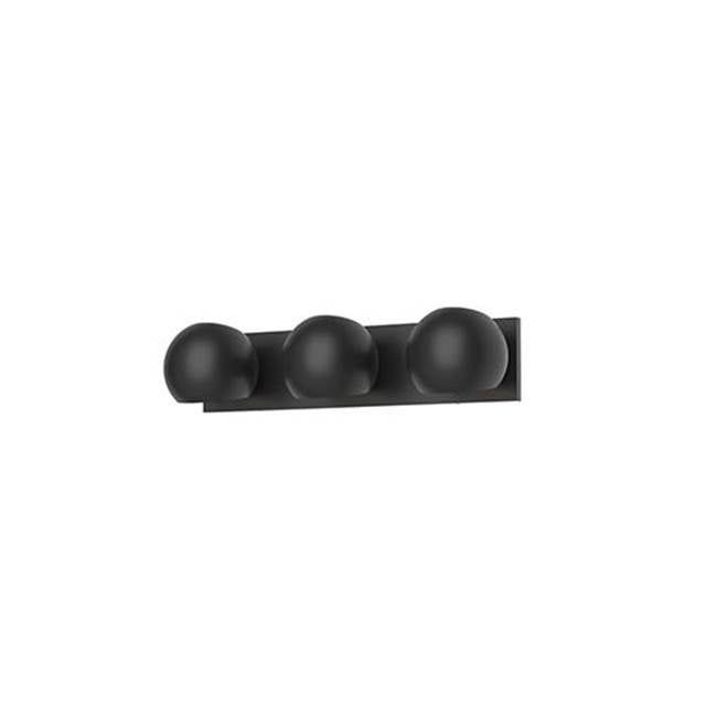 Alora Lighting Willow 22-in Matte Black 3 Lights Vanity