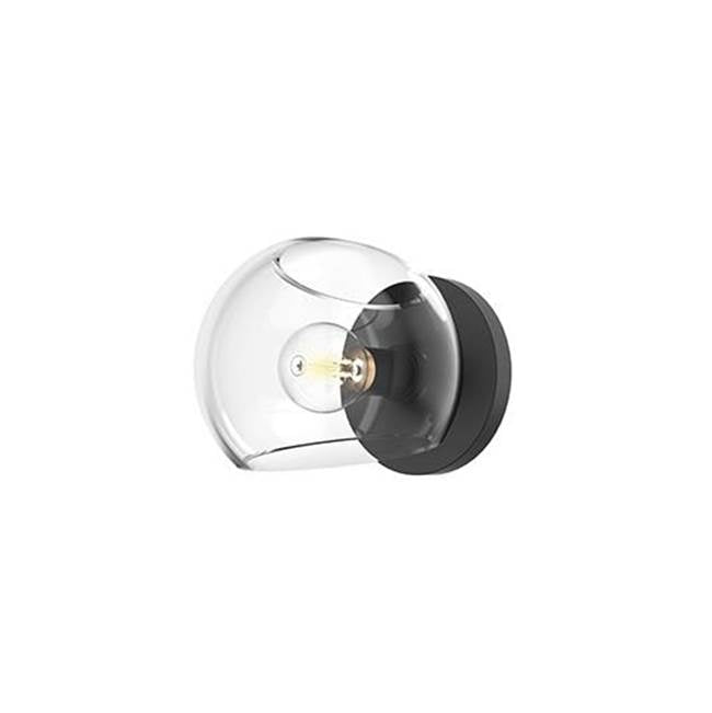 Alora Lighting Willow 6-in Brushed Gold/clear Glass 1 Light Wall/vanity