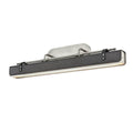 Alora Lighting Valise 32-in Aged Nickel/tuxedo Leather Led Wall/vanity