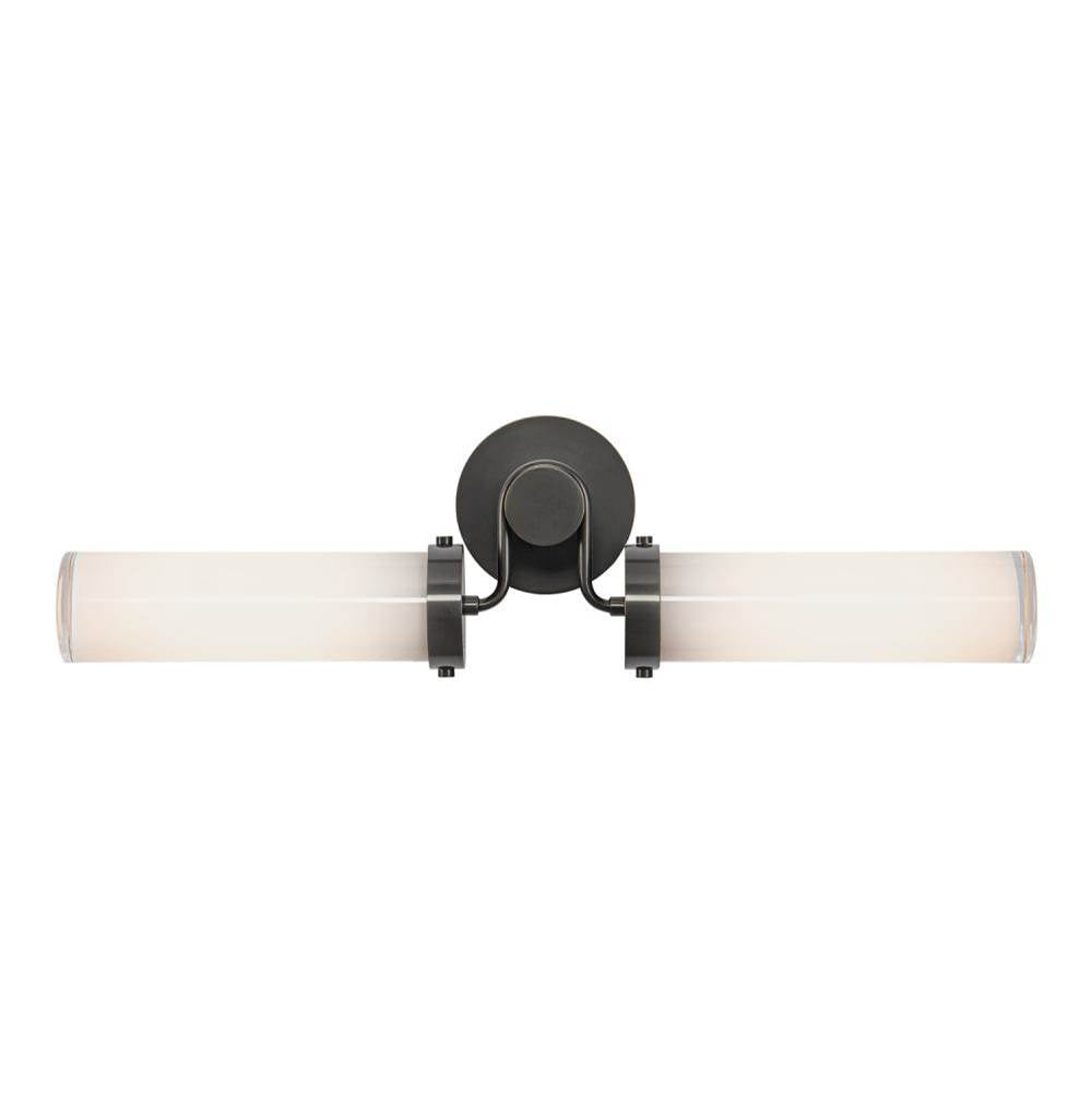 Alora Lighting Wynwood 23-in Urban Bronze/glossy Opal 2 Lights Wall/vanity