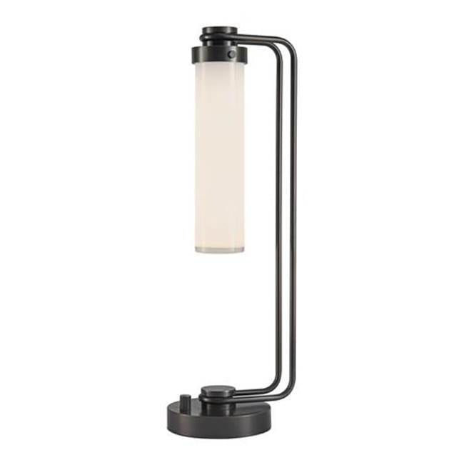 Alora Lighting Wynwood 22-in Urban Bronze/glossy Opal 1 Light Table Lamp