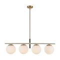 Alora Lighting LP421437BGOP Brushed Gold,Opal Glass Zuri 37-in Brushed Gold/opal Glass Socket Linear Pendant Image 1