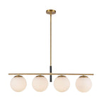 Alora Lighting LP421437BGOP Brushed Gold,Opal Glass Zuri 37-in Brushed Gold/opal Glass Socket Linear Pendant Image 1