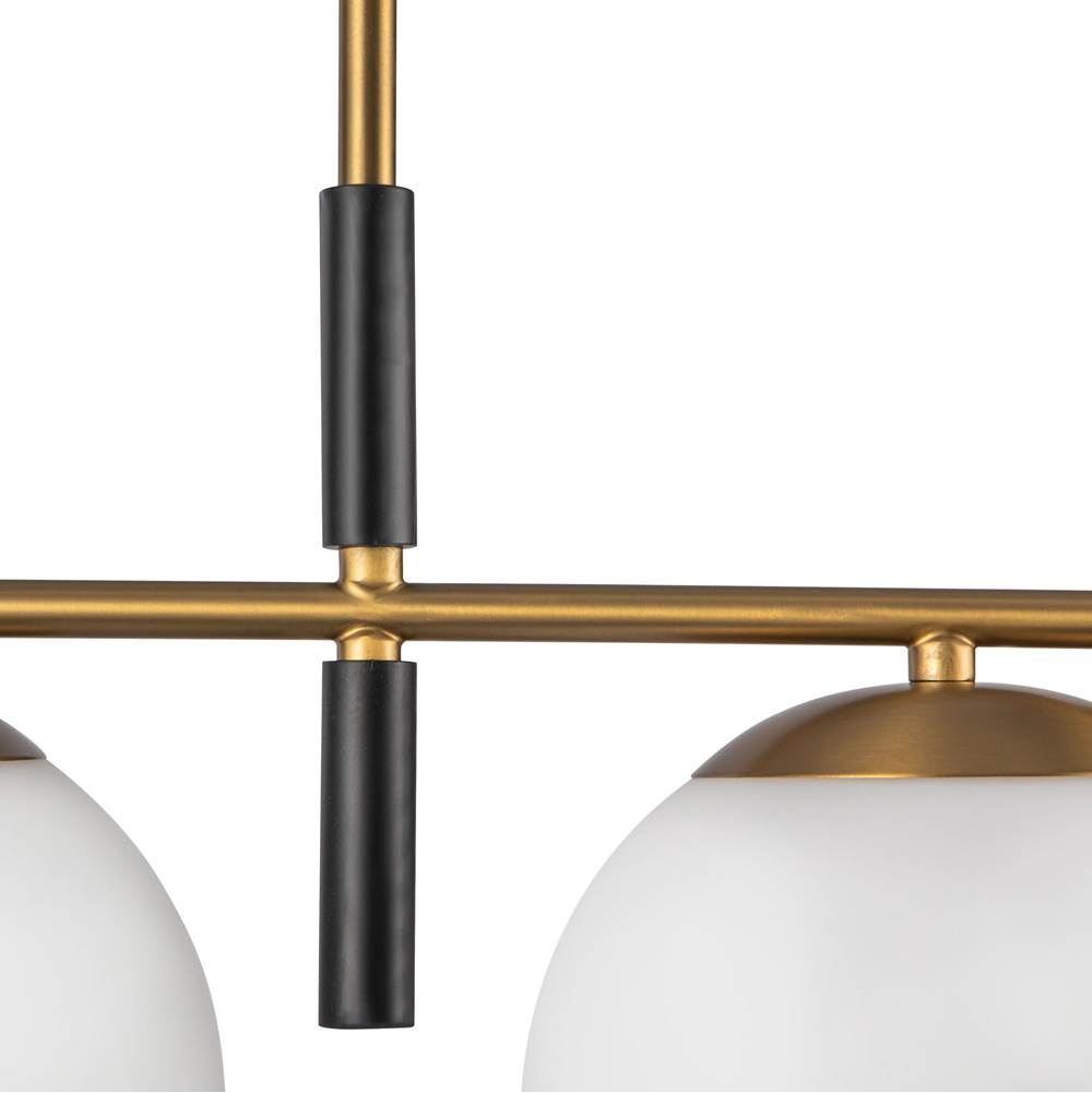 Alora Lighting LP421437BGOP Brushed Gold,Opal Glass Zuri 37-in Brushed Gold/opal Glass Socket Linear Pendant Image 3