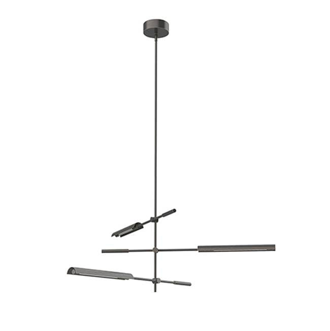 Alora Lighting Astrid 3 Head Metal Shade/urban Bronze Led Multi Pendant