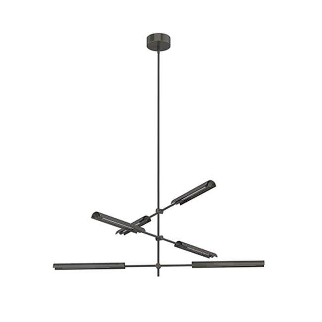 Alora Lighting Astrid 6 Head Metal Shade/urban Bronze Led Multi Pendant