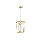 Alora Lighting Delphine 22-in Natural Brass Led Pendant
