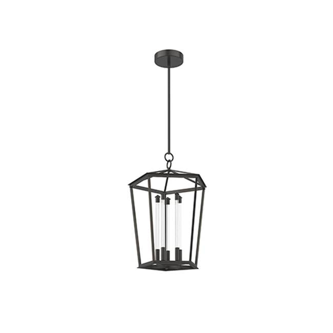 Alora Lighting Delphine 22-in Natural Brass Led Pendant