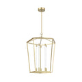 Alora Lighting Delphine 29-in Natural Brass Led Pendant