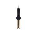 Avenue Lighting Cicada 17''h Cylinder Led Pendant In Brushed Brass And Black