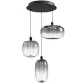 Avenue Lighting HF9173-BK Black Monaco 3 Light Multi Port Pendant Image 1