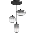 Avenue Lighting HF9173-BK Black Monaco 3 Light Multi Port Pendant Image 1