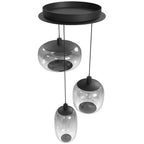 Avenue Lighting HF9173-BK Black Monaco 3 Light Multi Port Pendant Image 2