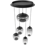 Avenue Lighting HF9175-BK Black Monaco 5 Light Multi Port Pendant Image 2