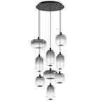 Avenue Lighting HF9179-BK Black Monaco 9 Light Multi Port Pendant Image 1