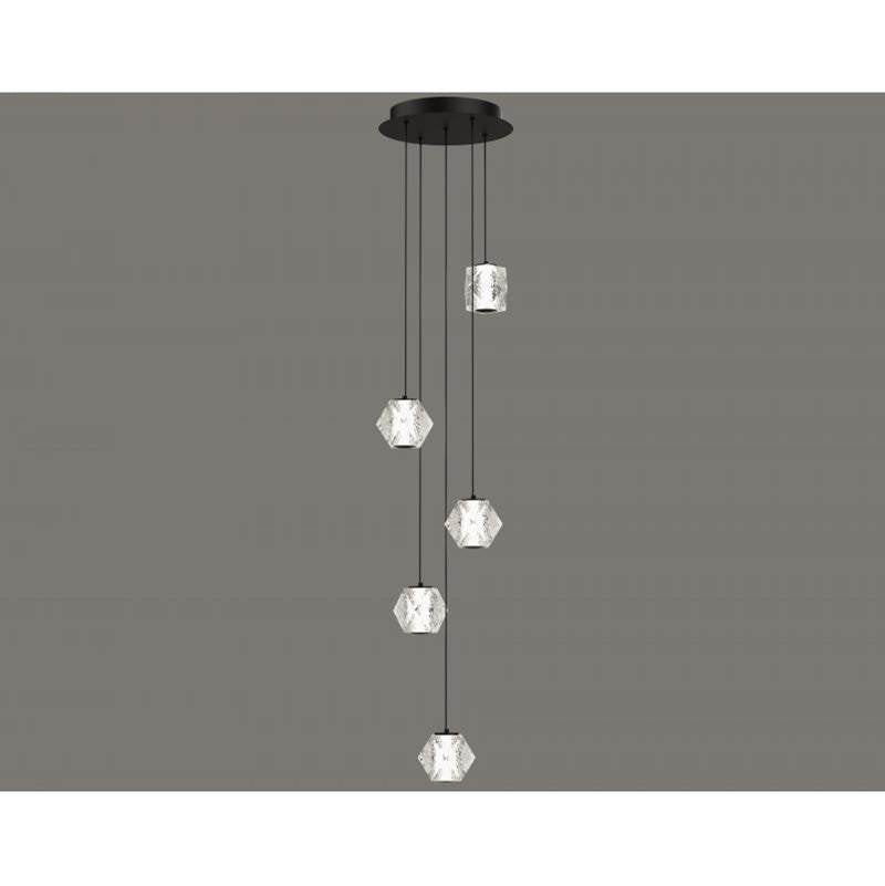 Avenue Lighting HF3905-BK Black Beluga 5 Light Multi Port Pendant Image 2