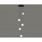 Avenue Lighting HF3905-BK Black Beluga 5 Light Multi Port Pendant Image 2