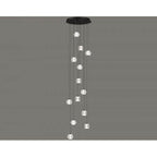 Avenue Lighting HF3913-BK Black Beluga 13 Light Multi Port Pendant Image 2