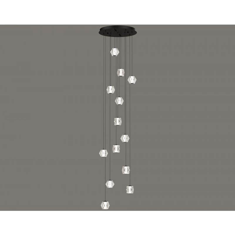 Avenue Lighting HF3913-BK Black Beluga 13 Light Multi Port Pendant Image 2