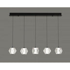 Avenue Lighting HF3955-BK Black Beluga 5 Light Multi Port Pendant Image 2