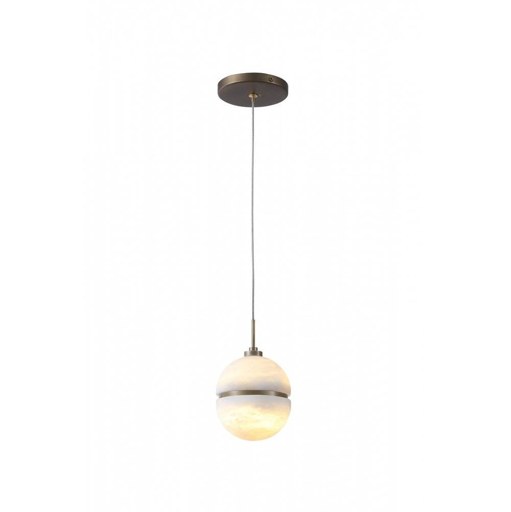 Avenue Lighting HF2900-AB  1 Light Round Alabaster Image 1