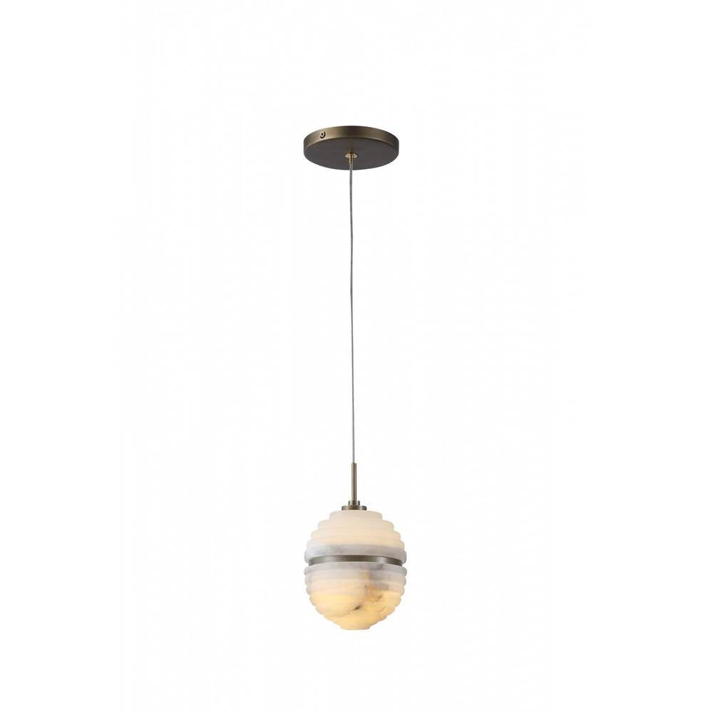 Avenue Lighting Sedona 1 Light Round Alabaster