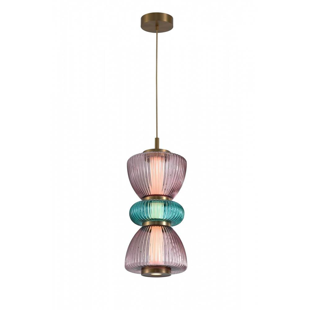 Avenue Lighting HF8970-PGP Aged Brass Pendant Image 1