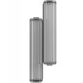 Avenue Lighting Fremont 2-light Led Bar In Black/ribbed Glass