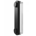 Avenue Lighting G400  Fremont Light Bar In Black/ribbed Glass Image 1