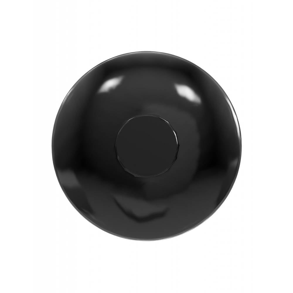 Avenue Lighting Fremont Disc Shape 1-light In Black/smoked Glass