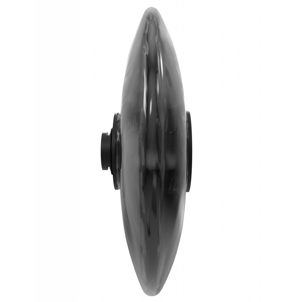 Avenue Lighting G202  Fremont Disc Shape 1-light In Black/smoked Glass Image 1