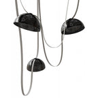 Avenue Lighting Fremont Belt 3-light 275''l Pendant In Black/smoked Glass Bowl