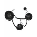 Avenue Lighting HF7203-G102-BLK Black Fremont Belt 3-light 275''l Pendant In Black/smoked Glass Bowl Image 1