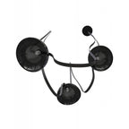Avenue Lighting HF7203-G102-BLK Black Fremont Belt 3-light 275''l Pendant In Black/smoked Glass Bowl Image 1