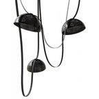 Avenue Lighting Fremont Belt 3-light 275''l Pendant In Black/smoked Glass Bowl