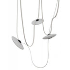 Avenue Lighting Fremont Belt 3-light 275''l Pendant In Black/white Glass Disc