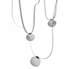 Avenue Lighting Fremont Belt 3-light 275''l Pendant In Black/white Glass Open Globes