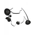 Avenue Lighting HF7205-G102-BLK Black Fremont Belt 5-light 551''l Pendant In Black/smoked Glass Bowls Image 1