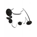 Avenue Lighting HF7205-G202-BLK Black Fremont Belt 5-light 551''l Pendant In Black/smoked Glass Disc Image 1