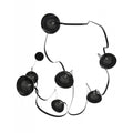 Avenue Lighting HF7207-G102-BLK Black Fremont Belt 7-light 826''l Pendant In Black/smoked Glass Bowls Image 1